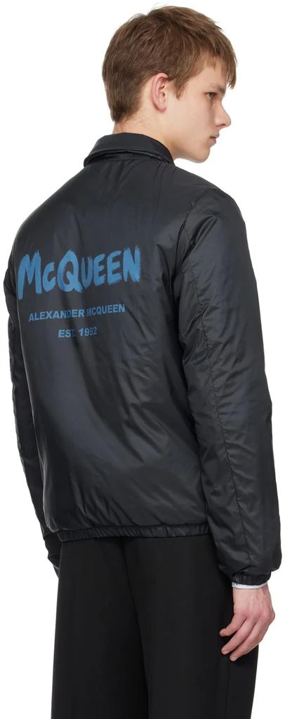 商品Alexander McQueen|Navy Graffiti Jacket,价格¥3135,第3张图片详细描述