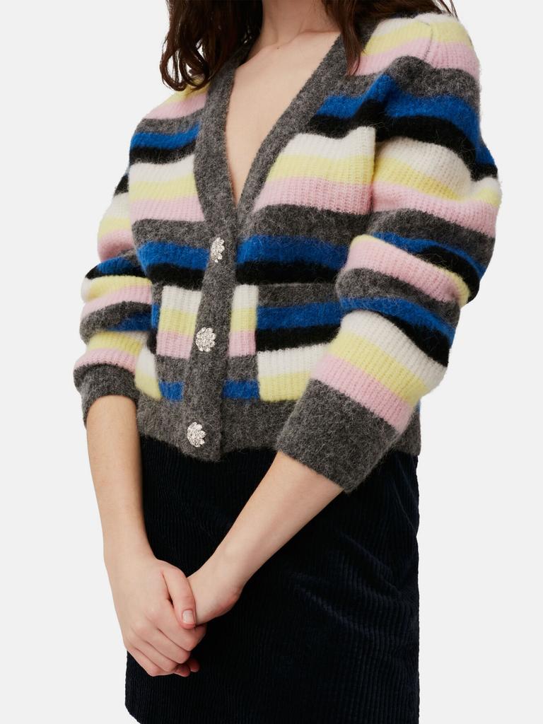 Striped wool cardigan商品第5张图片规格展示