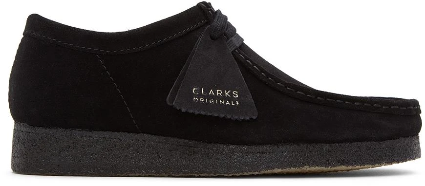 商品Clarks|Black Suede Wallabee Derbys,价格¥947,第1张图片