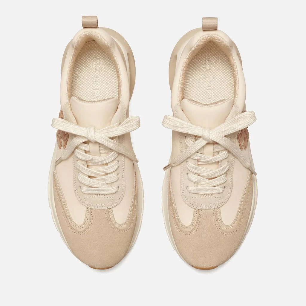 商品Tory Burch|Tory Burch Good Luck Suede-Trimmed Nylon Running-Style Trainers,价格¥2312,第3张图片详细描述