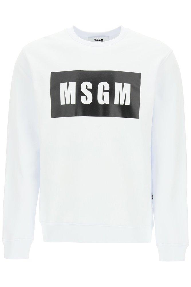 MSGM Logo Box Printed Sweatshirt商品第1张图片规格展示