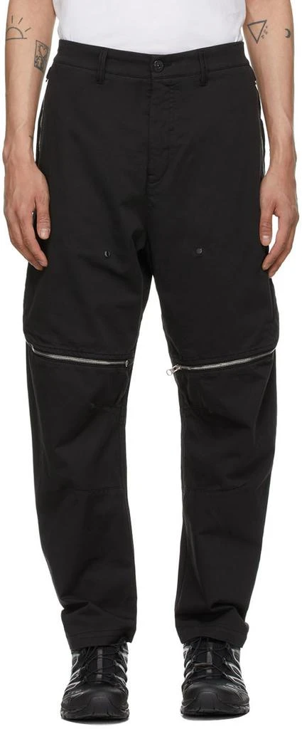 商品Stone Island|Black Zip Vent Trousers,价格¥3453,第1张图片