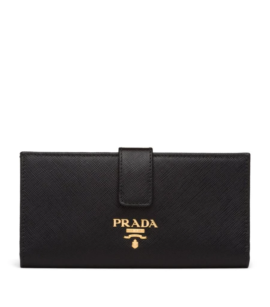 商品Prada|Large Saffiano Leather Bifold Wallet,价格¥6629,第1张图片