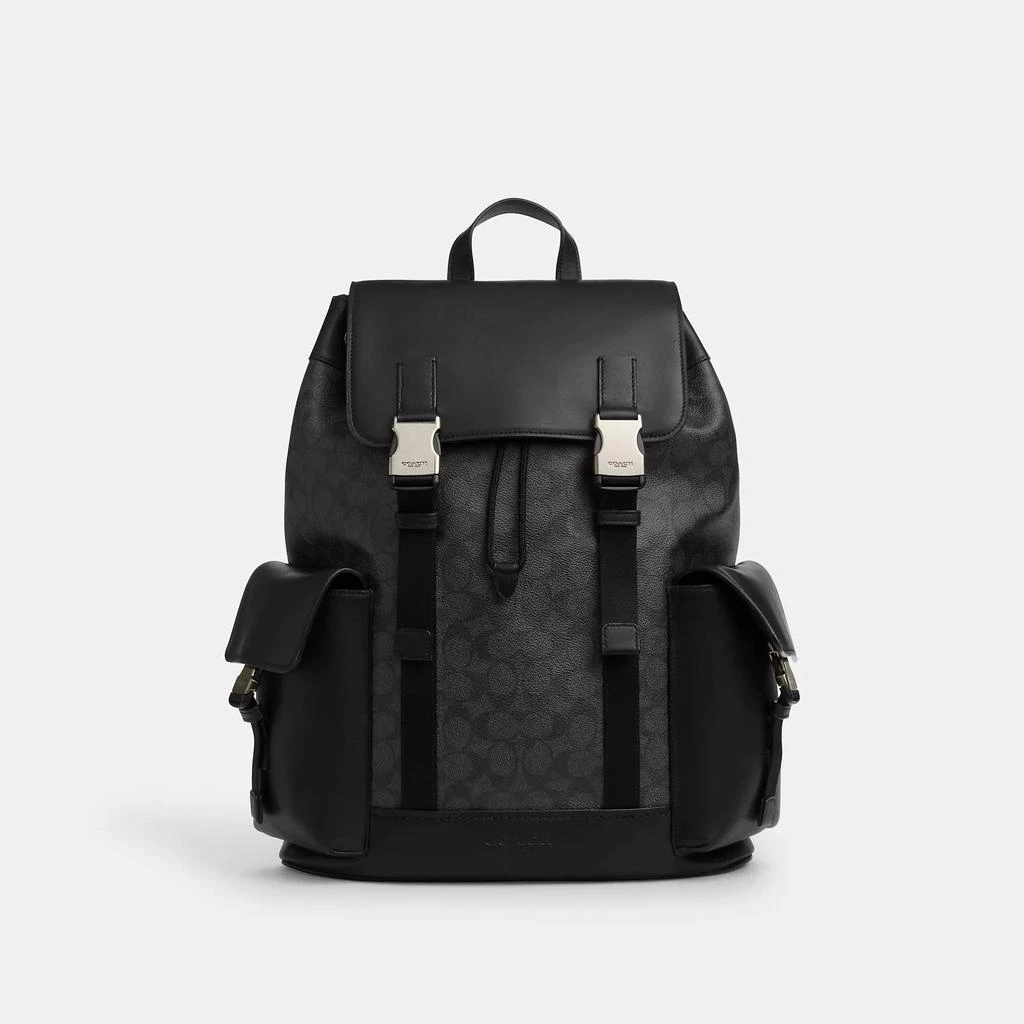 商品Coach|Clark Backpack In Signature Canvas,价格¥2339,第1张图片