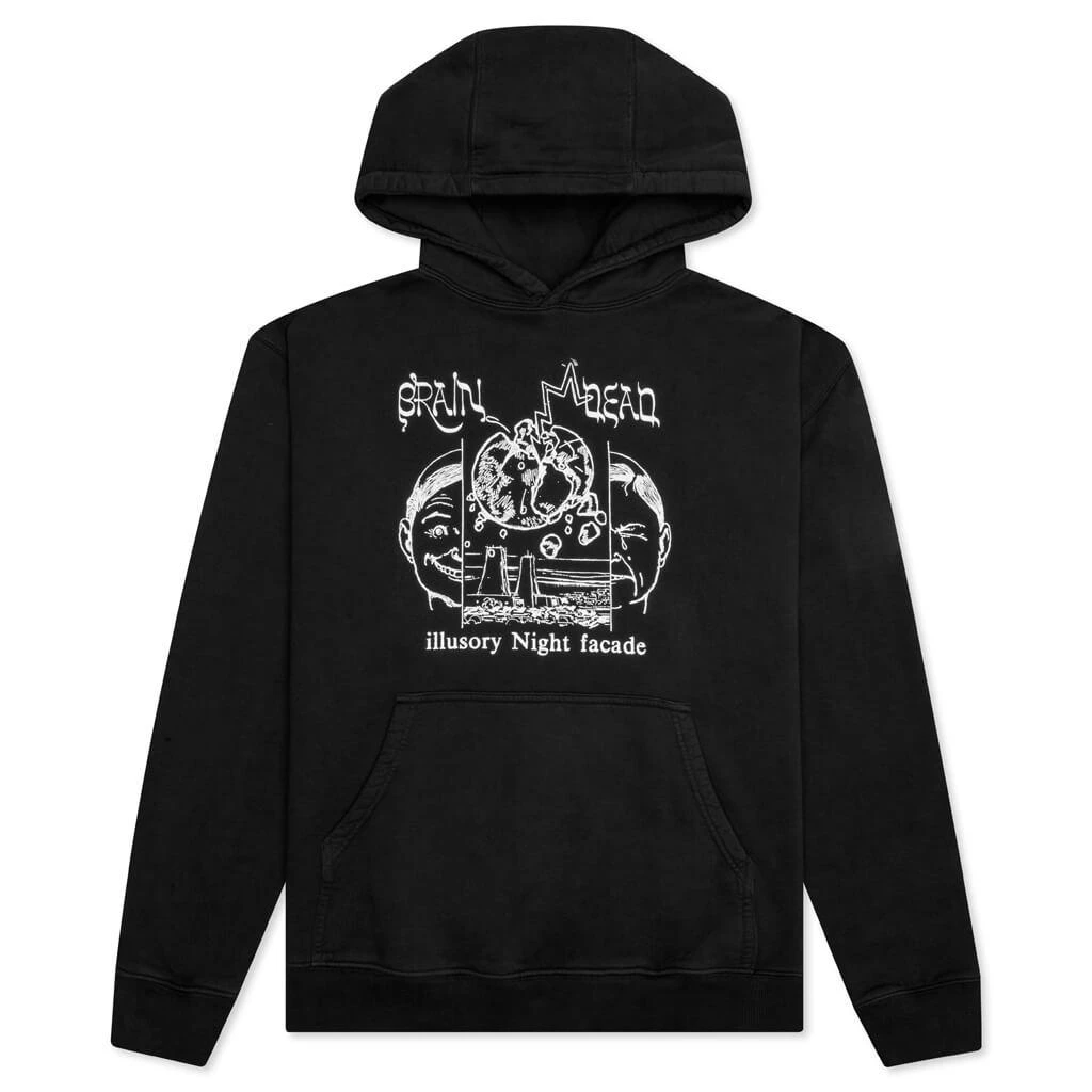 商品Brain Dead|Brain Dead Night Facade Hoodie - Black,价格¥532,第1张图片