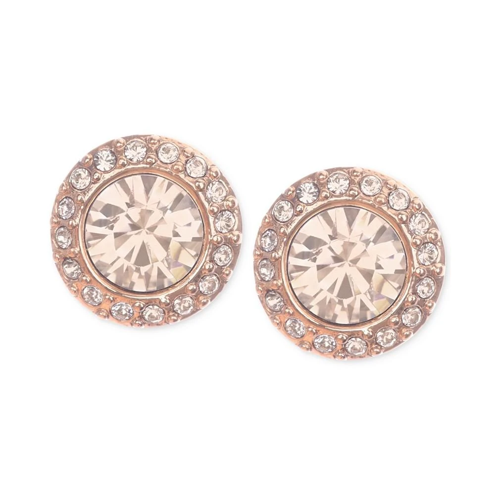 商品Givenchy|纪梵希耳环Givenchy Rose Gold-Tone Pavé Button Stud Earrings,价格¥289,第1张图片