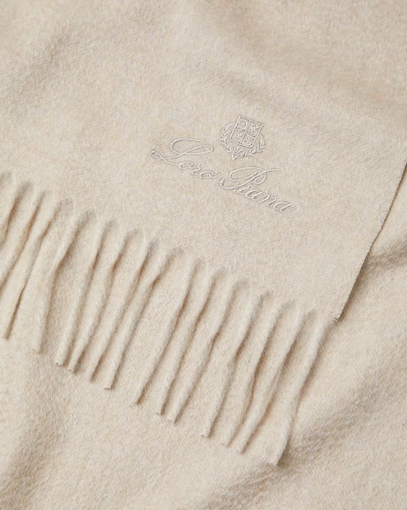 商品Loro Piana|Embroidered Logo Cashmere Scarf,价格¥6589,第4张图片详细描述