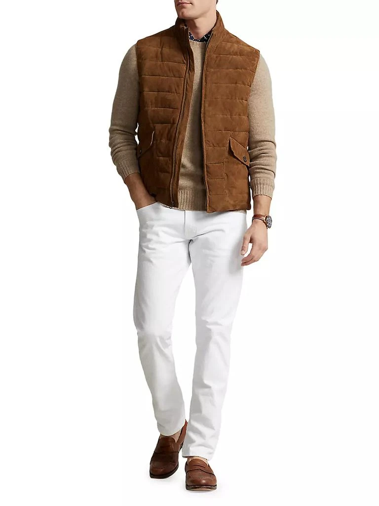 商品Ralph Lauren|South Kent Quilted Suede Vest,价格¥6614,第2张图片详细描述