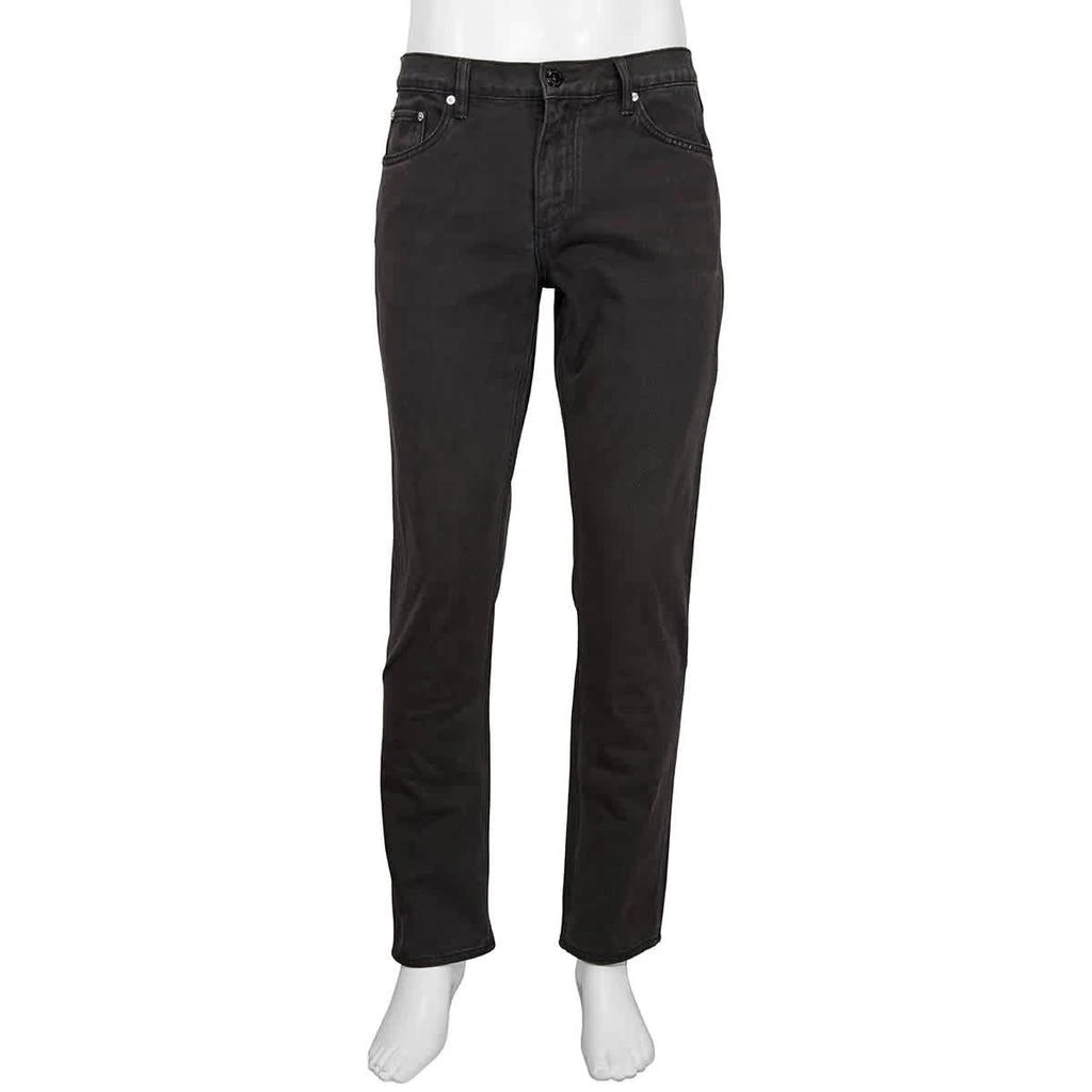 商品Burberry|Burberry Mens Black Straight Fit Washed Jeans, Waist Size 28R,价格¥810,第1张图片