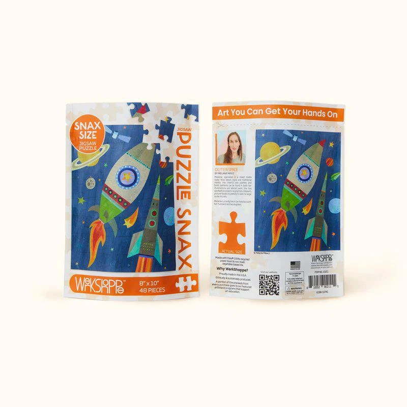 商品Werkshoppe|Outer Space 48 Piece Jigsaw Puzzle Snax,价格¥91,第2张图片详细描述