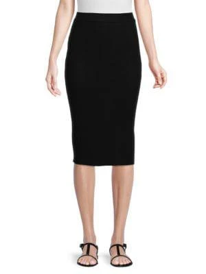 商品Saks Fifth Avenue|Ribbed Knit Midi Pencil Skirt,价格¥121,第1张图片