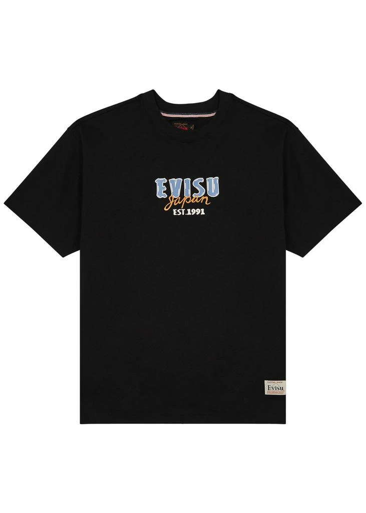 商品Evisu|Logo-print cotton T-shirt,价格¥1085,第1张图片