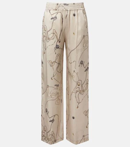 商品Victoria Beckham|印花真丝缎布睡裤,价格¥8580,第1张图片详细描述