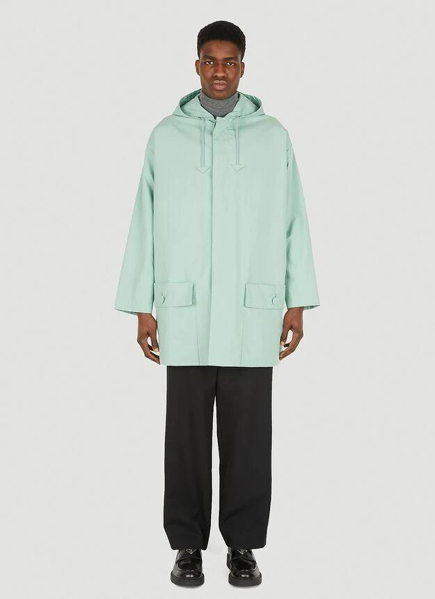 商品Prada|Classic Rain Coat in Light Blue,价格¥17413,第2张图片详细描述