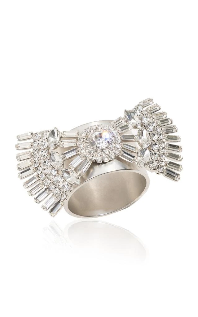 商品Loren Hope|Loren Hope - Set-of-Two Chloe Crystal Bow Napkin Ring - White - Moda Operandi,价格¥752,第1张图片