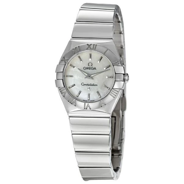 商品[二手商品] Omega|Pre-owned Omega Constellation White Mother of Pearl Dial Ladies Watch 123.10.24.60.05.002,价格¥16980,第1张图片
