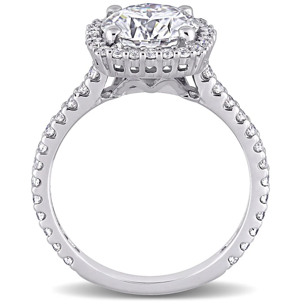 商品Mimi & Max|2 1/2ct DEW Created Moissanite Halo Engagement Ring in 10k White Gold,价格¥3114,第5张图片详细描述