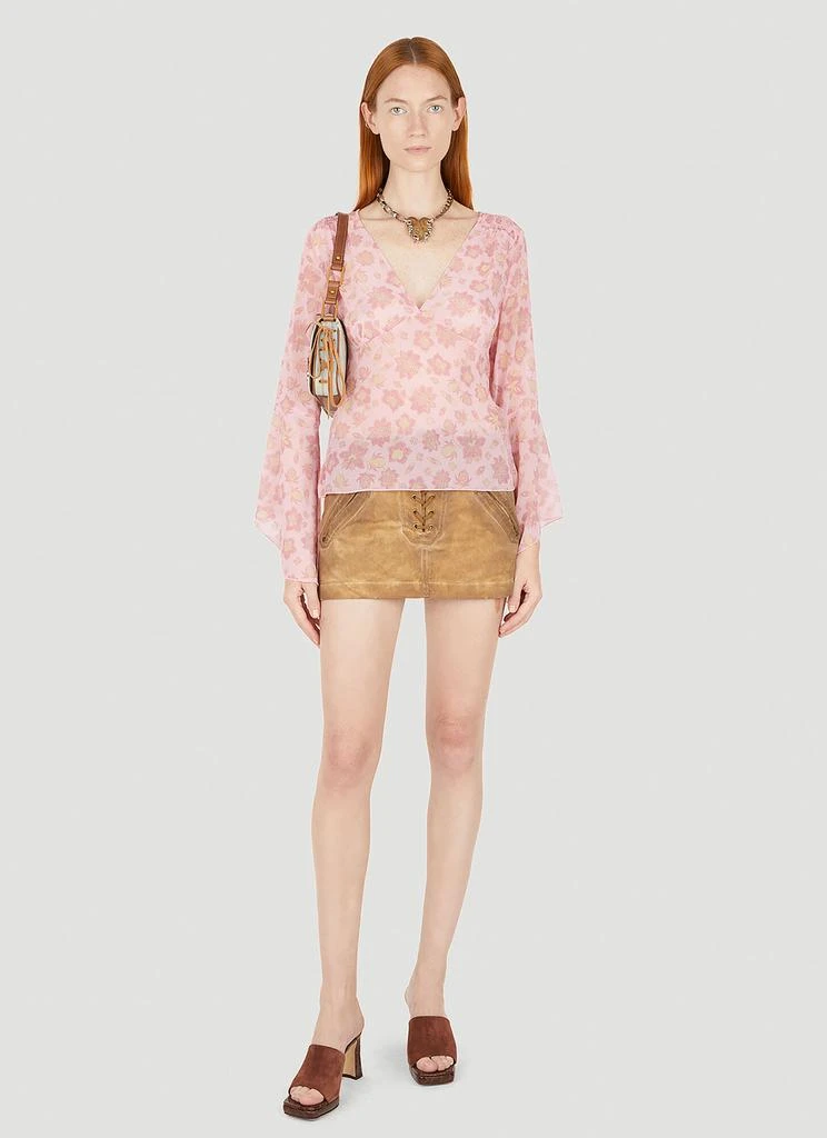 商品Guess USA|Floral Chiffon Blouse,价格¥358,第2张图片详细描述