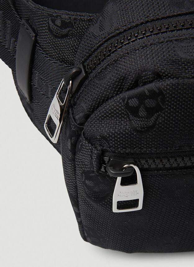 商品Alexander McQueen|Skull Embroidered Urban Belt Bag in Black,价格¥2239,第6张图片详细描述
