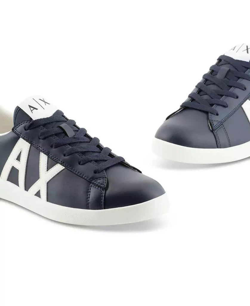 商品Armani Exchange|Men's Leather Logo Sneaker,价格¥673,第4张图片详细描述