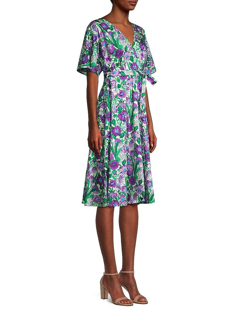 商品Weekend Max Mara|Dizzy Floral Wrap Midi-Dress,价格¥907,第4张图片详细描述