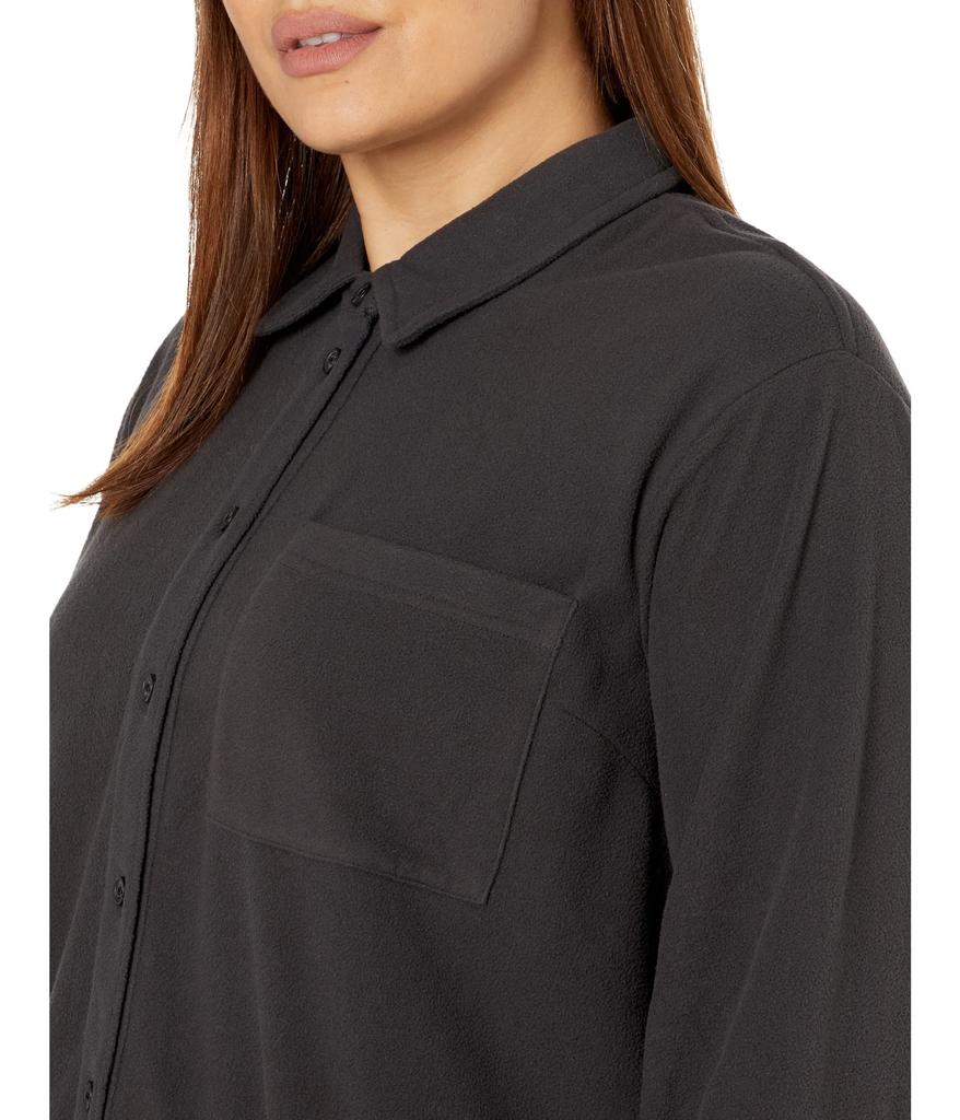Plus Size MWL Thermal Fleece Shirt Jacket商品第3张图片规格展示