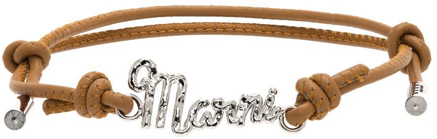 商品Marni|Tan Leather Bracelet,价格¥454,第1张图片