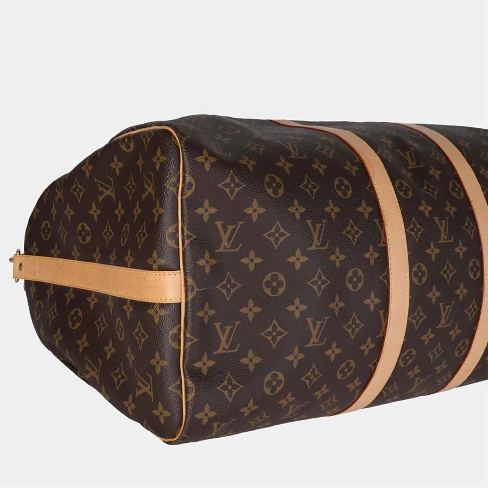 Louis Vuitton Brown Monogram Canvas Keepall Bandouliere 55 Duffel Bag 商品