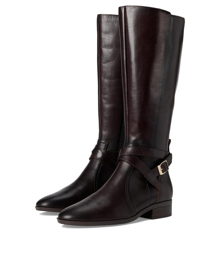 Stivali da donna Kalina J3012L1004, taglia US 10, in pelle nera, alti fino al ginocchio, modello KHD1515 image 2