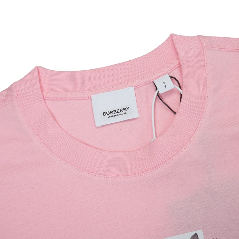 Burberry 博柏利 女士粉色棉质T恤 8024652 商品