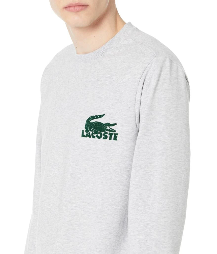 商品Lacoste|Long Sleeve Big Croc Lacoste Loungewear Sweatshirt,价格¥477,第3张图片详细描述