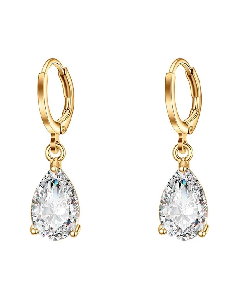 商品Liv Oliver|18K Plated CZ Drop Earrings,价格¥450,第1张图片