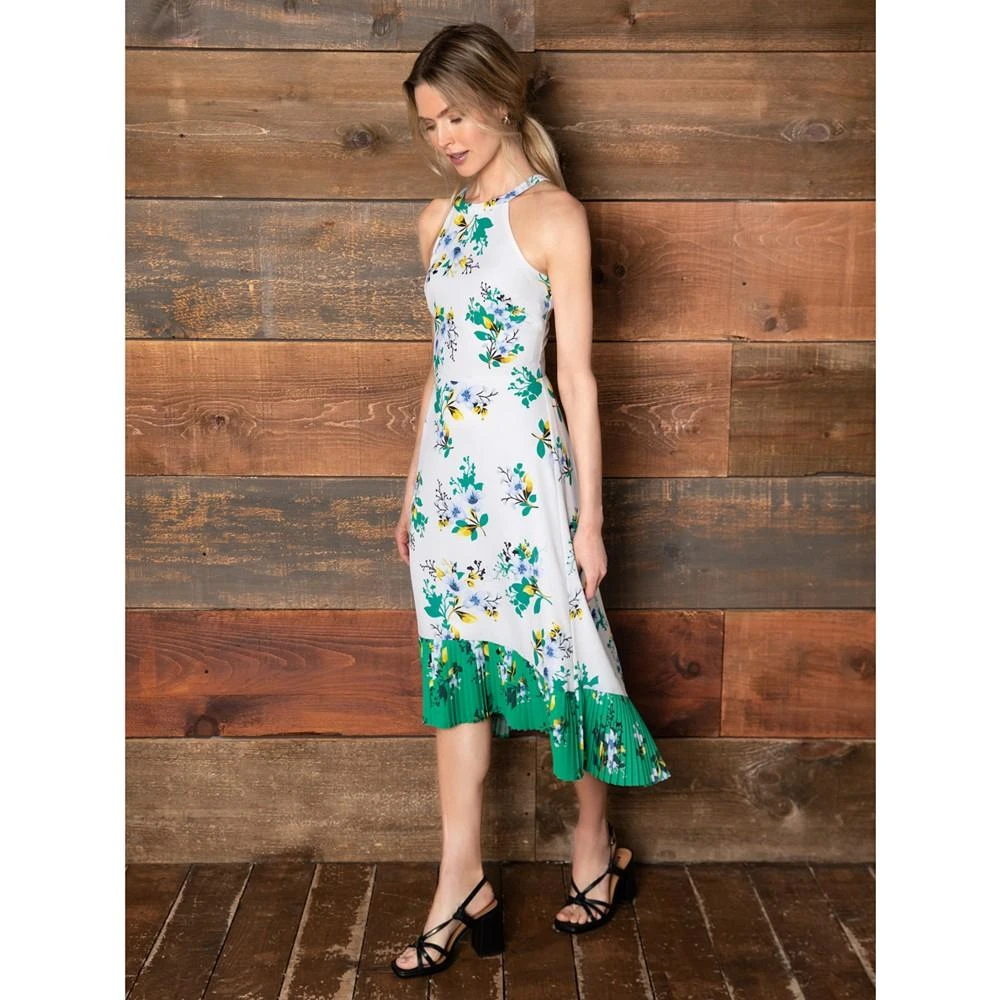 Floral-Print Halter Dress 商品