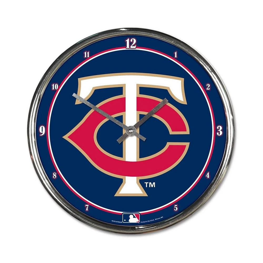 商品Wincraft|Minnesota Twins Chrome Wall Clock,价格¥261,第1张图片