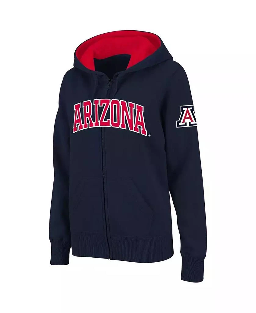 商品Colosseum|Women's Stadium Athletic Navy Arizona Wildcats Arched Name Full-Zip Hoodie,价格¥331,第1张图片
