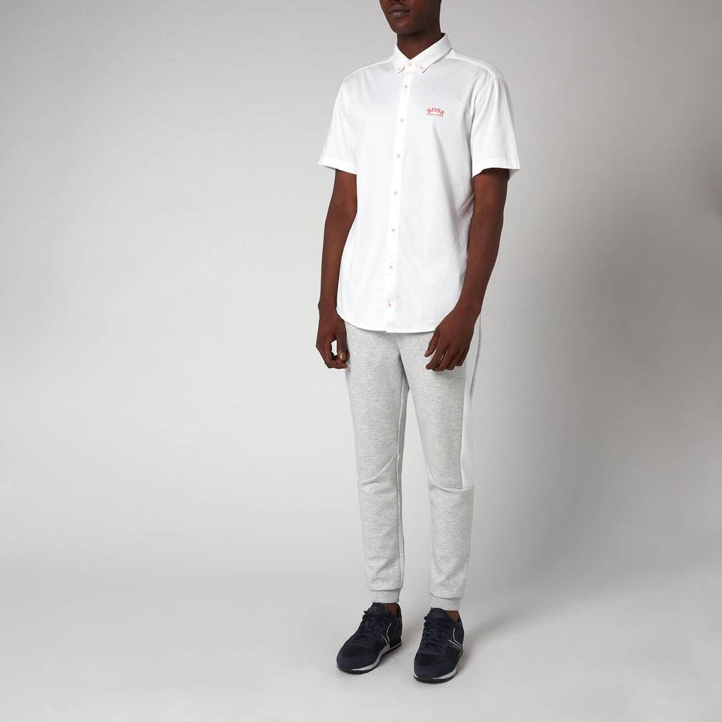 BOSS Green Men's Biadia Short Sleeve Shirt - White商品第3张图片规格展示