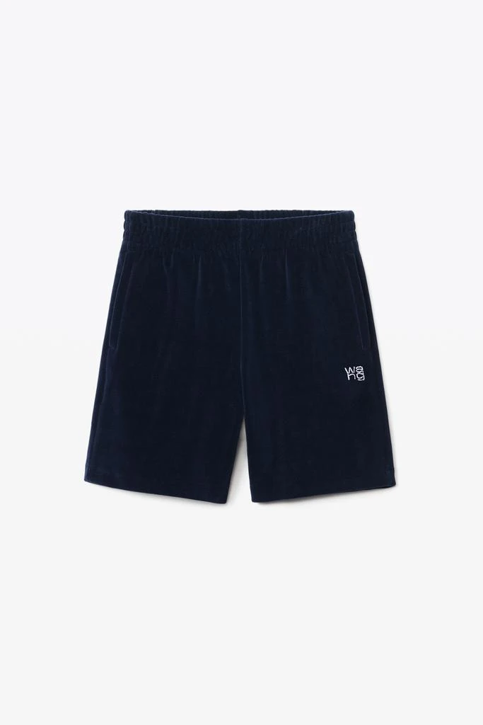 商品Alexander Wang|HOTFIX LOGO SWEATSHORT IN VELOUR,价格¥1040,第3张图片详细描述