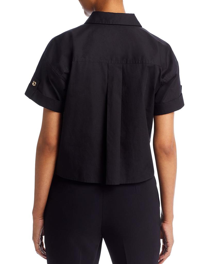 Cotton Mixed Button Utility Shirt商品第2张图片规格展示