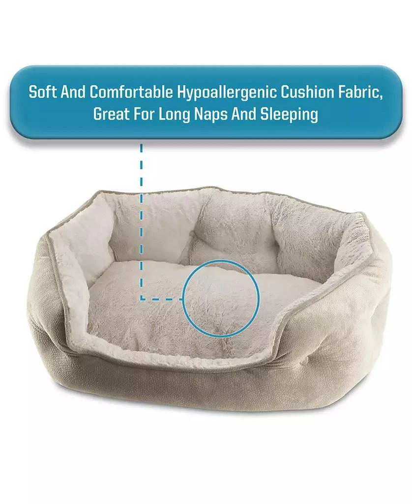 商品Macy's|Arlee Cozy Oval Round Cuddler Pet Dog Bed,价格¥850,第2张图片详细描述