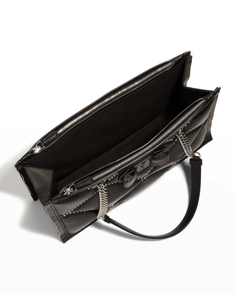 商品Salvatore Ferragamo|Viva Studded Quilt Leather Tote Bag,价格¥17559,第7张图片详细描述