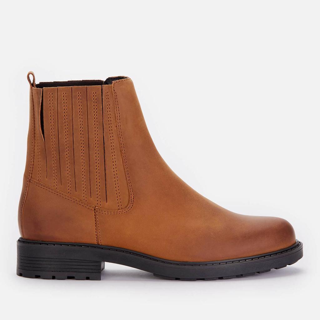商品Clarks|Clarks Women's Orinoco 2 Mid Leather Chelsea Boots - Brown Snuff,价格¥389,第1张图片