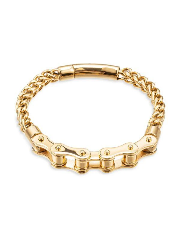 商品Eye Candy LA|The Luxe Titanium Troy Bike Chain Bracelet,价格¥303,第1张图片