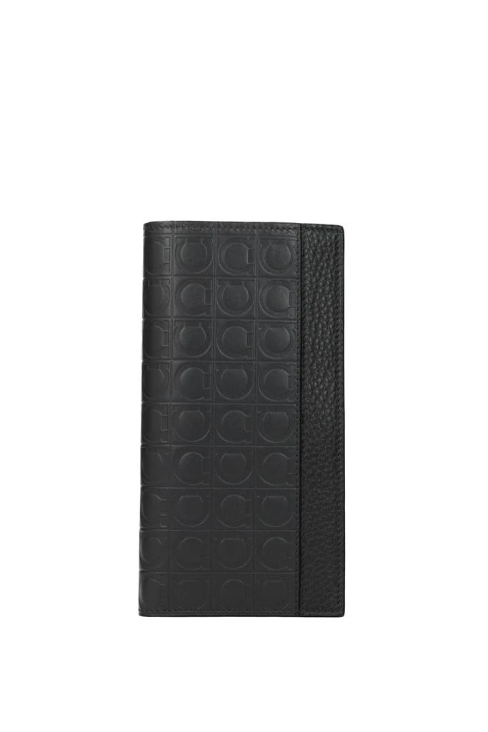 商品Salvatore Ferragamo|Wallets Leather Gray Asphalt,价格¥1221,第1张图片