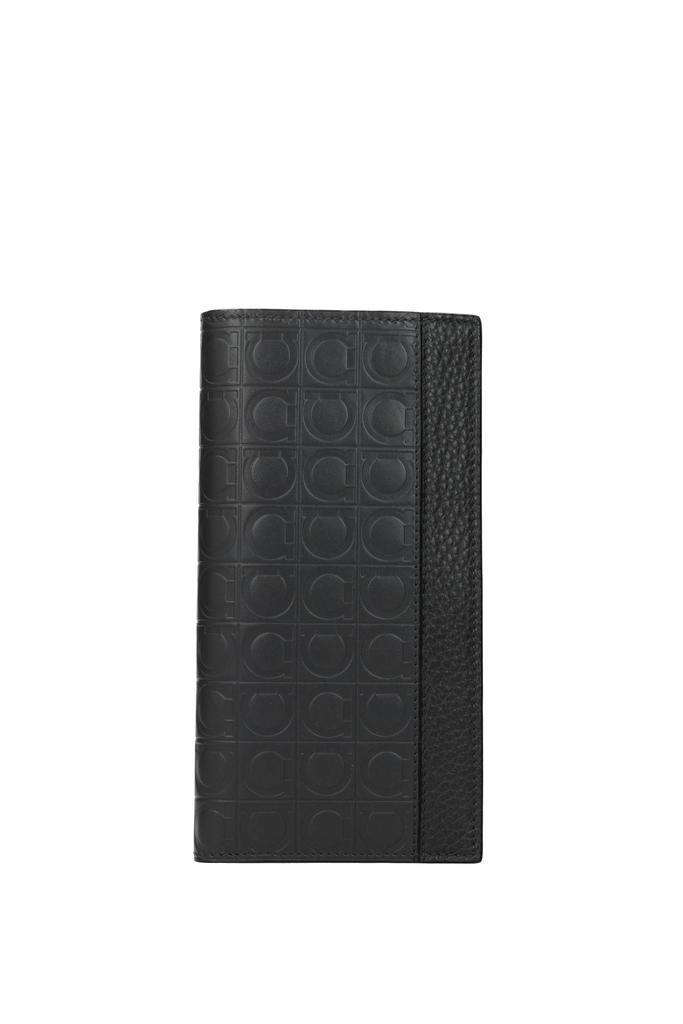 商品Salvatore Ferragamo|Wallets Leather Gray Asphalt,价格¥1191,第1张图片