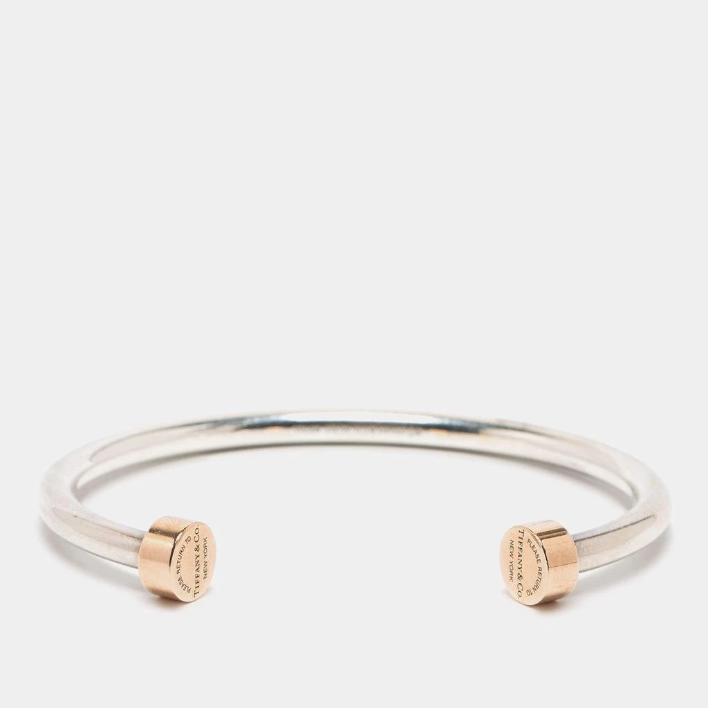 商品[二手商品] Tiffany & Co.|Tiffany & Co. Please Return to Tiffany & Co. Circle Edge Rubedo Sterling Siver Open Cuff Bracelet,价格¥2342,第2张图片详细描述