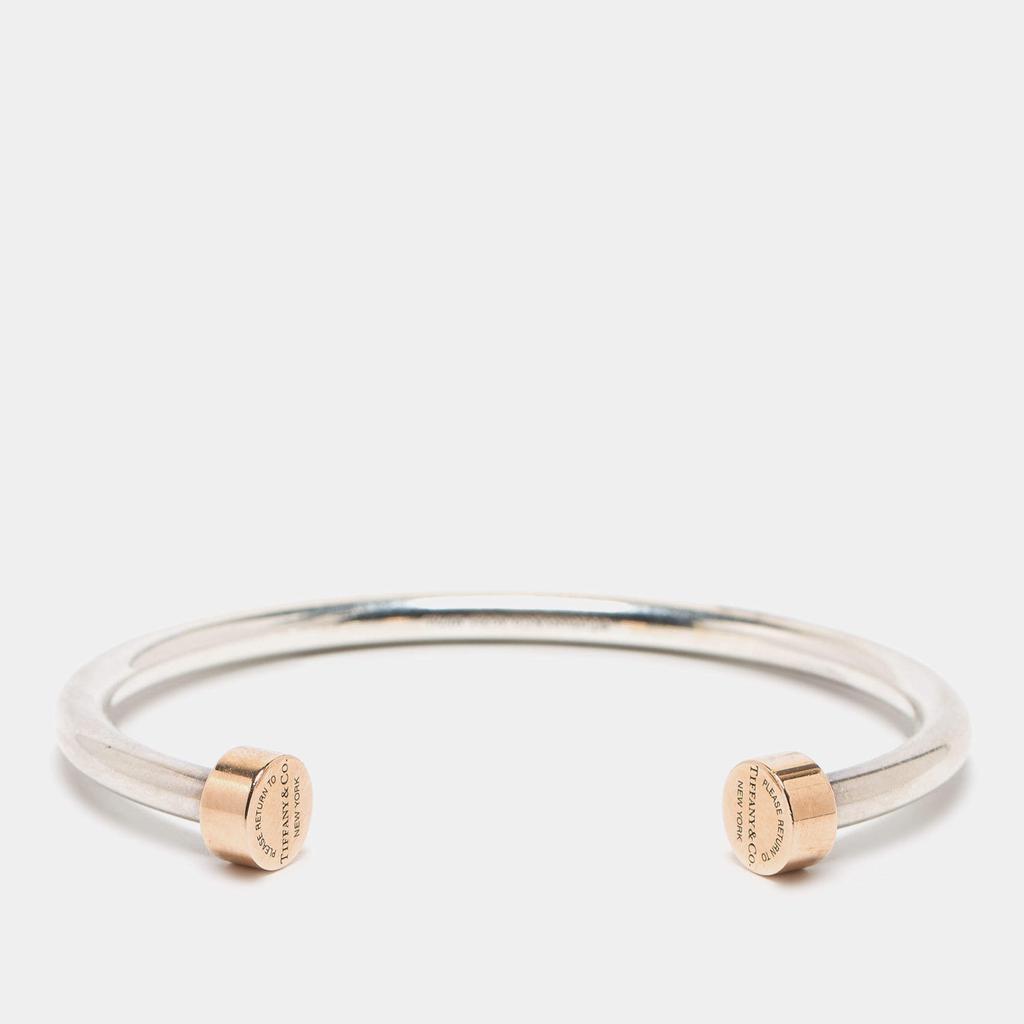 商品[二手商品] Tiffany & Co.|Tiffany & Co. Please Return to Tiffany & Co. Circle Edge Rubedo Sterling Siver Open Cuff Bracelet,价格¥2268,第4张图片详细描述