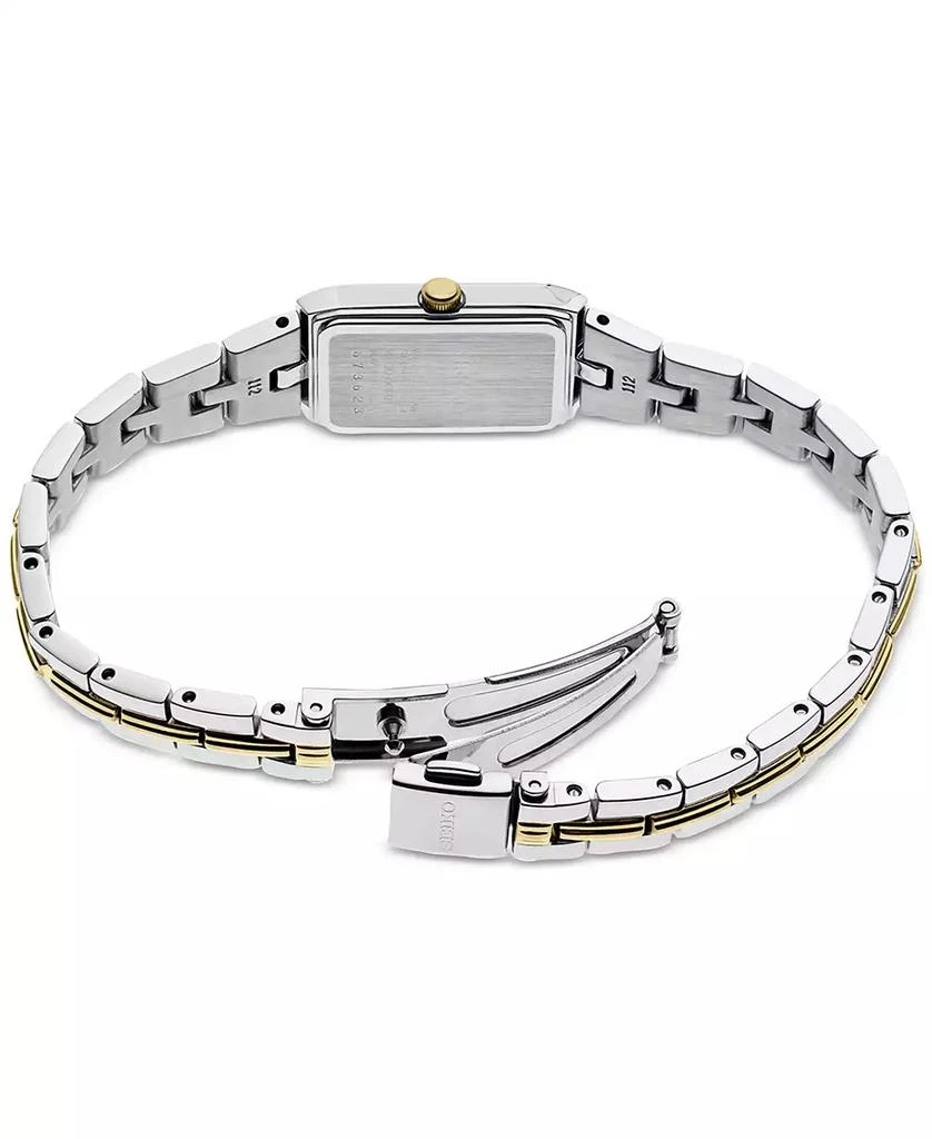商品Seiko|Women's Essentials Two Tone Stainless Steel Bracelet Watch 15mm,价格¥1676,第3张图片详细描述