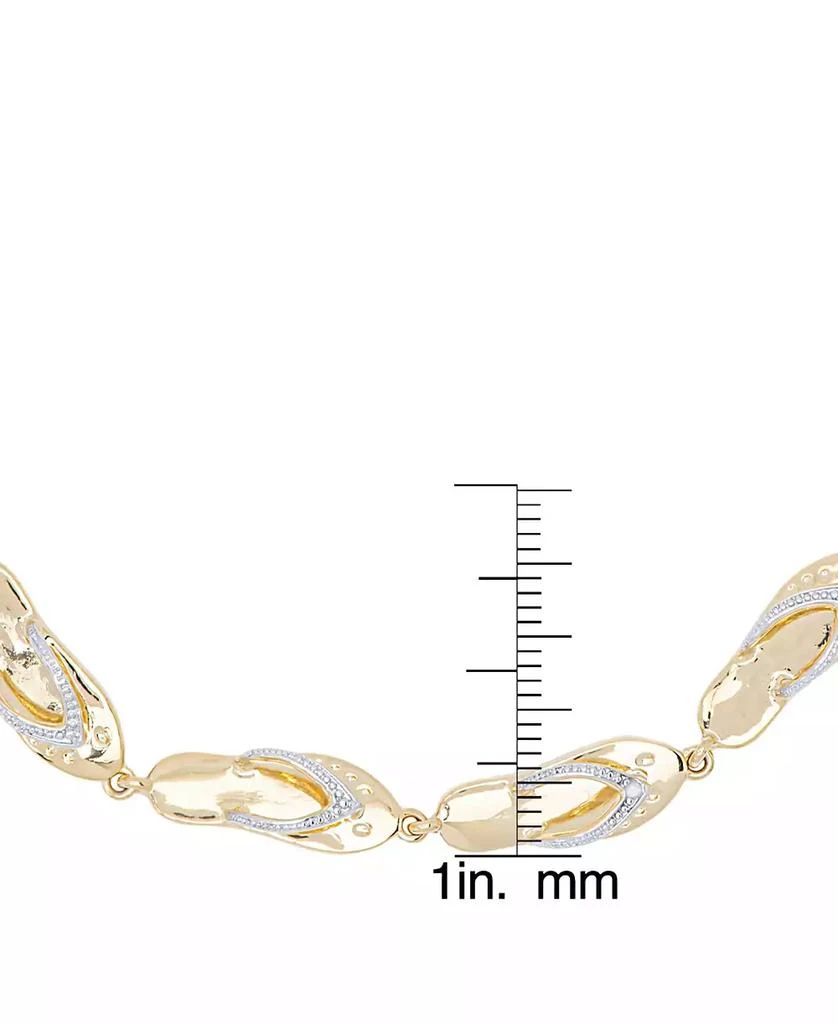 商品Macy's|Diamond Accent Flip Flop Adjustable Bolo Bracelet,价格¥368,第2张图片详细描述