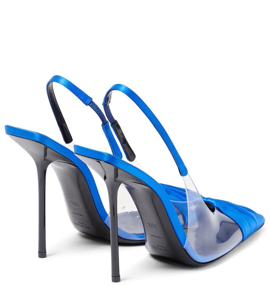 商品Yves Saint Laurent|Chica PVC材质与缎布露跟高跟鞋,价格¥10073,第5张图片详细描述