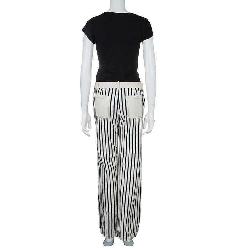 商品[二手商品] Derek Lam|10 Crosby Derek Lam Striped Cotton Trousers S,价格¥1122,第3张图片详细描述